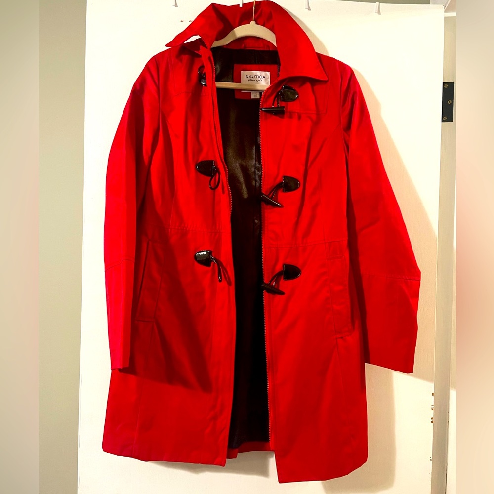 Long dressy rain jacket